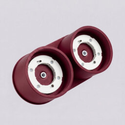 Sollux Lighting Modo Aluminum Burgundy 2 Lights Minimalist Ceiling Lamps - thumbnail 6
