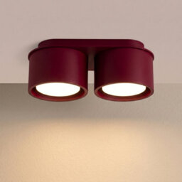 Sollux Lighting Modo Aluminum Burgundy 2 Lights Minimalist Ceiling Lamps - thumbnail 3
