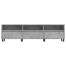 Berkfield Sturdy Tv Cabinet Concrete Grey 150X30X44.5 Cm Engineered Wood - thumbnail 5