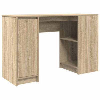 Berkfield Durable Desk Sonoma Oak 120X42X76 Cm Engineered Wood
