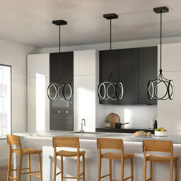 Luminosa Lighting Luminosa Kichler Ciri Integrated Led Pendant Ceiling Light Matte Black, 3000K - thumbnail 5