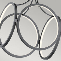 Luminosa Lighting Luminosa Kichler Ciri Integrated Led Pendant Ceiling Light Matte Black, 3000K - thumbnail 4
