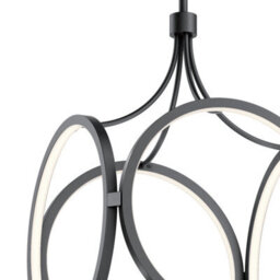 Luminosa Lighting Luminosa Kichler Ciri Integrated Led Pendant Ceiling Light Matte Black, 3000K - thumbnail 2