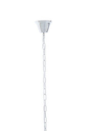Orsina 2 Tier 6 Light Chrome Pendant, Boutique Style Ceiling Light With Aluminium Chains, Chrome Finish Pendant - thumbnail 5