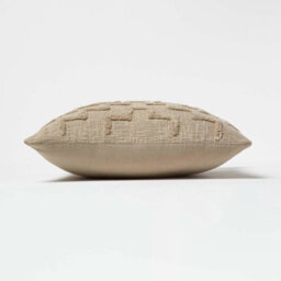 Homescapes Geometric Beige Tufted Cotton Cushion 45 X 45 Cm - thumbnail 4