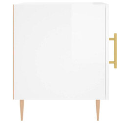 Berkfield Bedside Cabinets 2 Pcs High Gloss White 40X40X50 Cm Engineered Wood - thumbnail 7