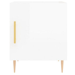 Berkfield Bedside Cabinets 2 Pcs High Gloss White 40X40X50 Cm Engineered Wood - thumbnail 6