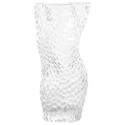Beliani Flower Vase Elatos Glass 23 Cm Transparent - thumbnail 4