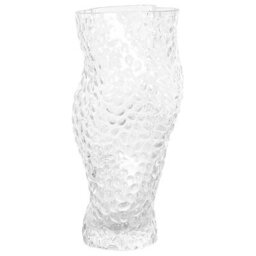 Beliani Flower Vase Elatos Glass 23 Cm Transparent - thumbnail 1