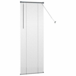 Berkfield Window Blind With Curtains Manual Dark Grey Aluminium - thumbnail 6