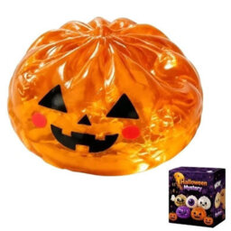 Orange Halloween Glitter Dumpling Squishy Toy Mystery Blind Box Bun Stress Relief Toy - thumbnail 1