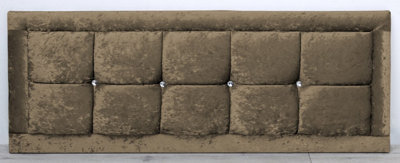 Comfy Deluxe 2Ft6 26Inch  Truffle Crush Velvet Venice With Diamond Buttons