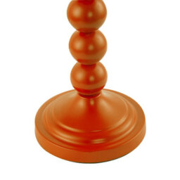 Happy Homewares Chic Orange Table Lamp With Aztec Style Yellow And Orange Fabric Shade - thumbnail 3