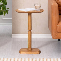 MH London Firma Side Table Solid Wood Bedside Table For Living Room And Bedroom - thumbnail 3