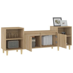Berkfield Tv Cabinet Sonoma Oak 160X35X55 Cm Engineered Wood - thumbnail 5