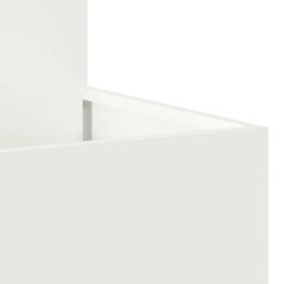 Berkfield Garden Planter White 80 X 80 X 48 Cm Steel - thumbnail 9