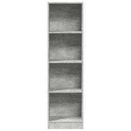 Berkfield Bookcase Concrete Grey 40X24X143 Cm Engineered Wood - thumbnail 4