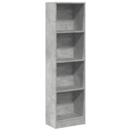 Berkfield Bookcase Concrete Grey 40X24X143 Cm Engineered Wood - thumbnail 2