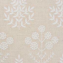 Natural & White Embroidered Floral Indoor Cushion (L)45Cm (W)45Cm - thumbnail 3