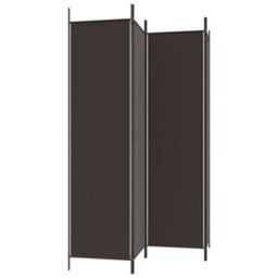 Walplus Brown Fabric 4 Panel Room Divider 200 By 200 Centimetres - thumbnail 5