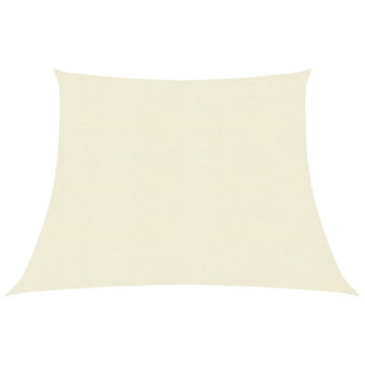 Berkfield Sunshade Sail 160 G/m2 Cream 3/4X3 M Hdpe - image 1