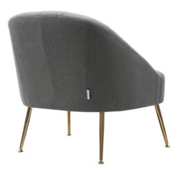 Fabric Scallop Back Armchair Small Bedroom Single Sofa Occasional Lounge Chair - thumbnail 6