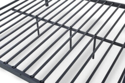 Mattress Guru Palmdale Metal Triple Sleeper Bunk Bed - 3Ft (90Cm) Single /4Ft6 (135Cm) Double, Kids Bedroom Furniture, Space Saving, Silver - thumbnail 3
