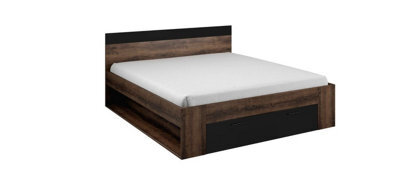Arte Beta Divan Bed 160Cm In Oak Monastery - Elegant Eu King Size With Ample Storage - image 1