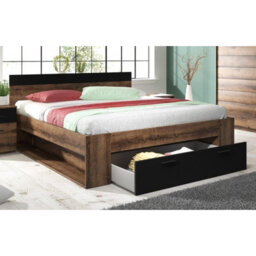 Arte Beta Divan Bed 160Cm In Oak Monastery - Elegant Eu King Size With Ample Storage - thumbnail 3