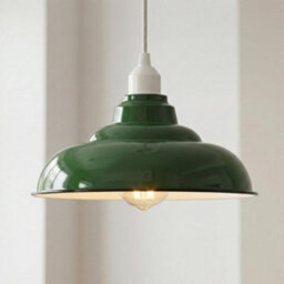 Green Metal Ceiling Lamp Shade With Black Line Design For Modern Pendant Lights In Bedroom Living Room Or Kitchen