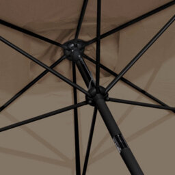 Sundaze 2X3M Taupe Rectangle Garden Parasol Umbrella Patio Sun Shade Canopy Crank Tilt With Base - thumbnail 7