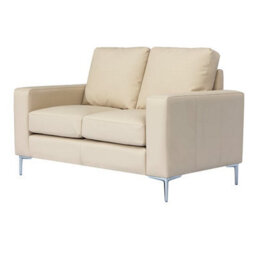 Furniture in Fashion Baltic Faux Leather 2 Seater Sofa In Ivory - thumbnail 7