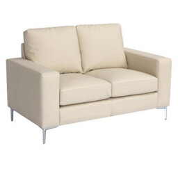 Furniture in Fashion Baltic Faux Leather 2 Seater Sofa In Ivory - thumbnail 6