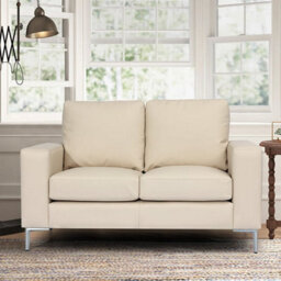 Furniture in Fashion Baltic Faux Leather 2 Seater Sofa In Ivory - thumbnail 3