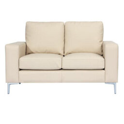 Furniture in Fashion Baltic Faux Leather 2 Seater Sofa In Ivory - thumbnail 5