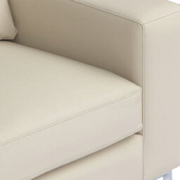 Furniture in Fashion Baltic Faux Leather 2 Seater Sofa In Ivory - thumbnail 8