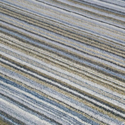 Melrose Mubai Stripe Wool Made Grey Area Rug 200/285Cm - thumbnail 2