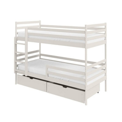 Arte Gusto Cotton Wooden Bunk Bed 90 X 200Cm - With 2 Foam Mattresses - image 1