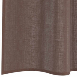 Berkfield Voile Curtains With Tab Top 2 Pcs Brown - thumbnail 6