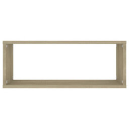 Berkfield Wall Cube Shelf 2 Pcs Sonoma Oak 60X15X23 Cm Engineered Wood - thumbnail 5