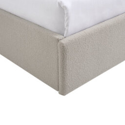 Teddy Boucle 4Ft Small Double Gas Lift Up Ottoman Storage Bedframe (H: 88.5Cm X W: 138Cm X L: 203Cm) (Boucle Beige) - thumbnail 6