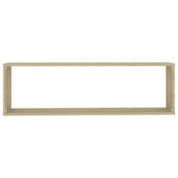 Berkfield Wall Cube Shelf 4 Pcs Sonoma Oak 100X15X30 Cm Engineered Wood - thumbnail 8