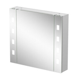 Affine Bathroom Led Mirror Cabinet Demister Shaver Socket Aluminium Ip44 600 X 650mm - thumbnail 9