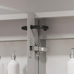 Affine Bathroom Led Mirror Cabinet Demister Shaver Socket Aluminium Ip44 600 X 650mm - thumbnail 7
