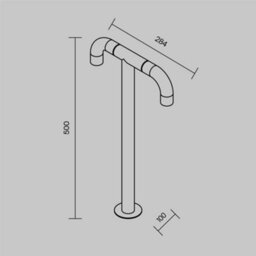 Luminosa Lighting Luminosa Sleek Twin Outdoor Bollard Graphite 3000K 300Lm Ip65 - thumbnail 3