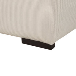 Wyld And Coco Beige Jumbo Corduroy Ottoman 80 X 80 X 35 Cm Square Pouffe For Modern Living Room - thumbnail 6