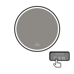 Probaty Bathrooms Led Mirror 3 Colors Round 600mm,black Framed With Bluetooth And Clock,anti-Fog,backlit Illuminated Wall Vanity - thumbnail 8