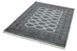Blue Traditional Handmade Bordered Floral Easy To Clean Rug For Dining Room Bed Room And Living Room-80 X 240Cmcm (Runner) - thumbnail 3