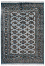 Blue Traditional Handmade Bordered Floral Easy To Clean Rug For Dining Room Bed Room And Living Room-80 X 240Cmcm (Runner) - thumbnail 4
