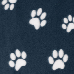 OHS Pet Dog Blanket Throw Soft Crate Paw Puppy Animal Mat, Navy - 120 X 150Cm - thumbnail 3